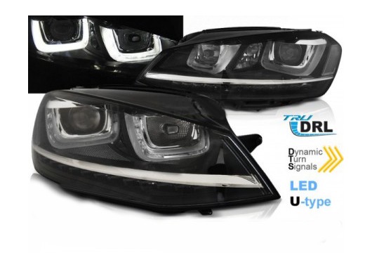 Комплект тунинг фарове с динамични мигачи за VW Golf 7 (2012-) image