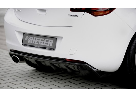 Дифузьор за задна броня Rieger за Opel Astra J (2009-2012) image