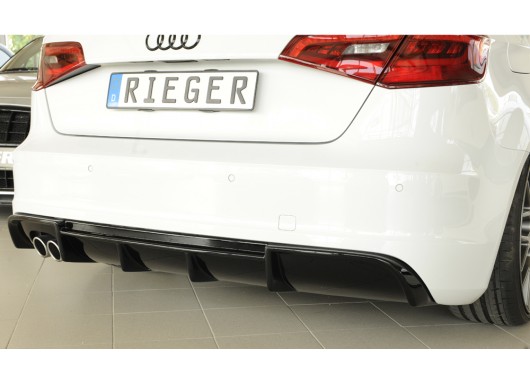 Дифузьор за задна броня Rieger за Audi A3 8V S-line (2012-2016)