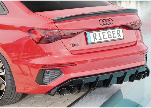 Дифузьор за задна броня Rieger за Audi A3 8Y (2019-) - седан