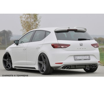 Дифузьор за задна броня Rieger за Seat Leon 5F (2012-2016)