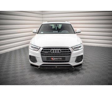 Спойлер за предна S-line броня Maxton design за Audi Q3 (2014-2018)