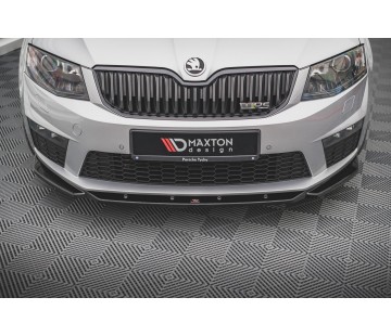 Спойлер за предна броня Maxton design за Skoda Octavia RS (2013-2016)