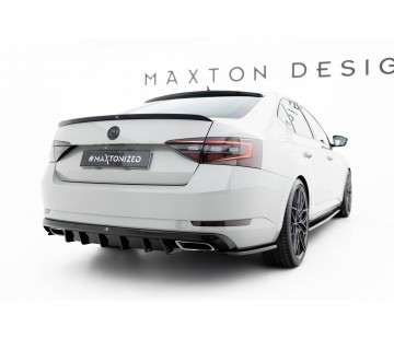 Дифузьор за задна броня Maxton design за Skoda Superb (2015-2019)