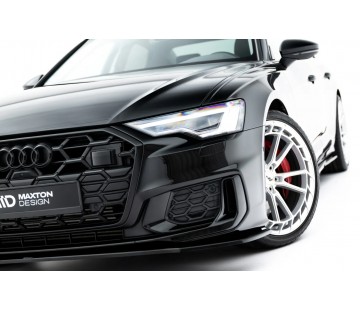 Спойлер за предна S-line броня Maxton design за Audi А6 C8 (2018-)