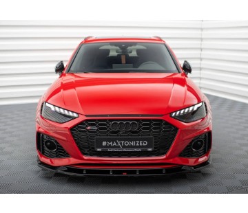 Спойлер за предна броня Maxton design за Audi RS4 B9 Facelift (2019-2024)